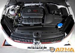 Arma Carbone-Mat Air-Intake-Kit pour VW Golf VII Gti + Golf R 2.0 TSI