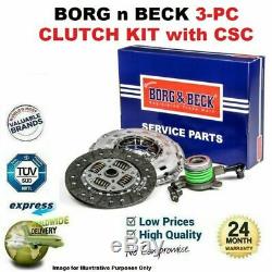 Borg N Beck 3PC Kit Embrayage avec Csc pour VW Golf V 2.0 Gti 2004-2009