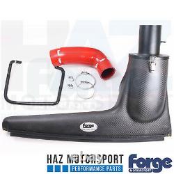 Forge Carbone Fibre Admission Kit Audi S3 8V VW Golf Mk7 R / Gti Rouge Tuyau
