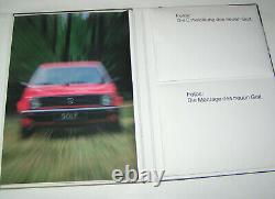 Presse Kit / Dossier de VW Golf II C, CL, Gl, GLX, Gti Édition 1983