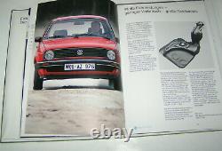 Presse Kit / Dossier de VW Golf II C, CL, Gl, GLX, Gti Édition 1983
