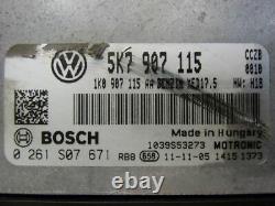 VW Golf VI 6 Cabriolet Gti (517) 2.0 TSI Commande Moteur 5K7907115 0261S07671