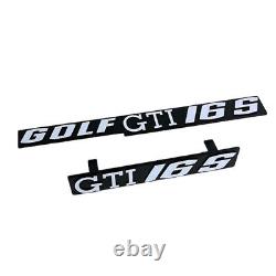 Volkswagen Golf I Kit logo AV/AR Golf GTI 16S lettrage blanc Finition c